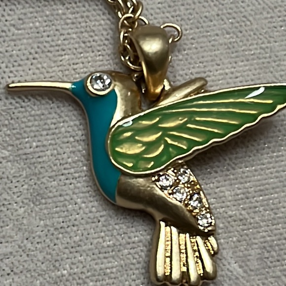 Lia Sophia hummingbird necklace - Picture 2 of 6